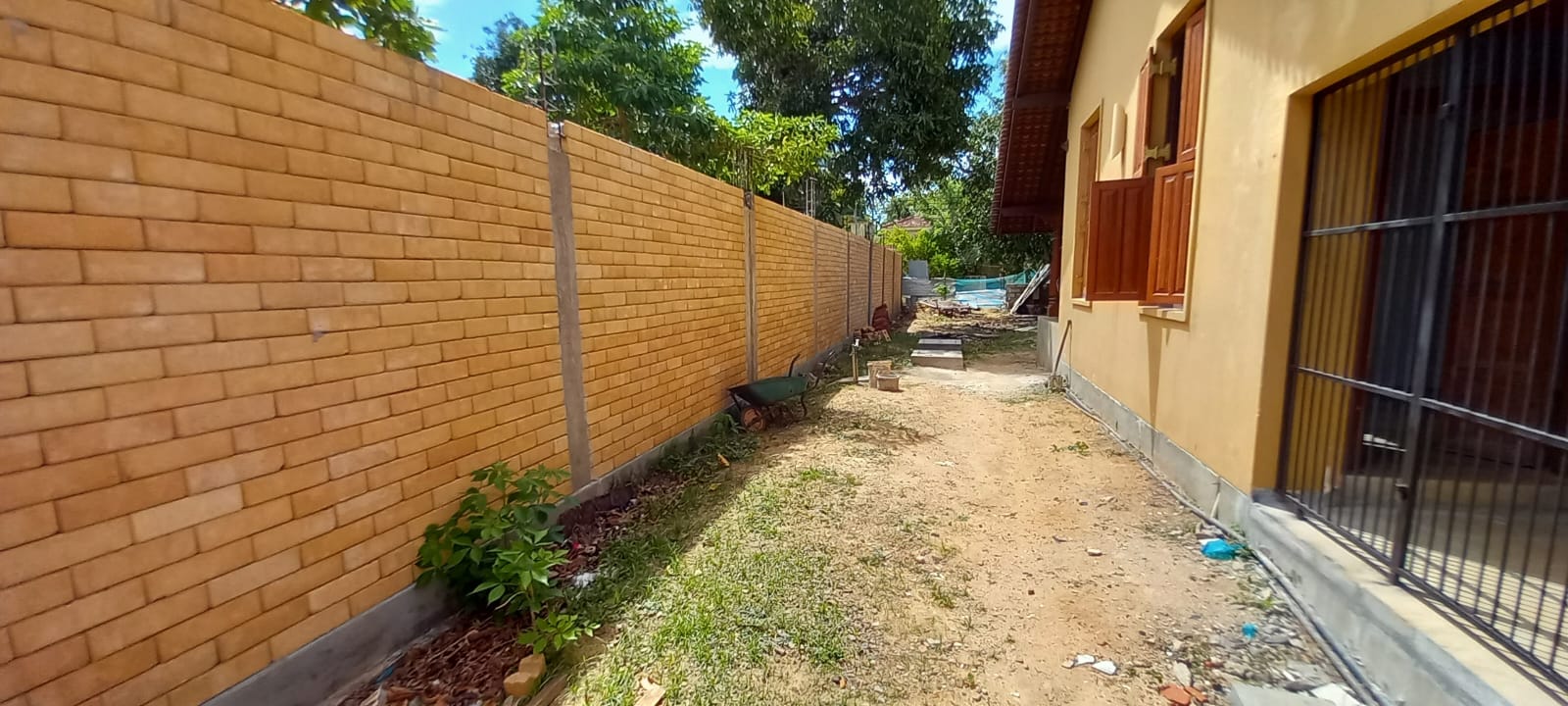 Security wall with CSEB Blocks in Jaffna